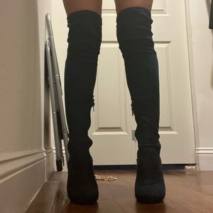 Carlos Santana Thigh High Boots